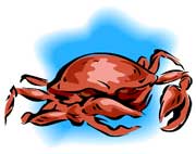 immagine riverbero sogno granchio, un sogno di pinze